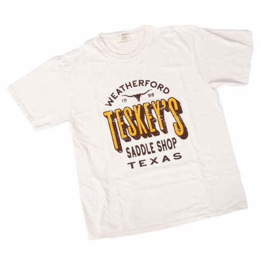Teskey's Saddle Shop Tee - Cappuccino TESKEY'S GEAR - SS T-Shirts Teskey's