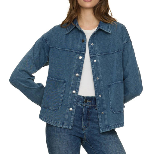 Flag & Anthem Women's Roslyn Stretch Denim Herringbone Shirt Jacket WOMEN - Clothing - Tops - Long Sleeved Flag And Anthem