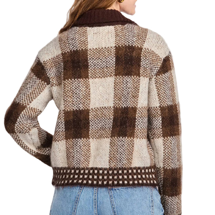 Flag & Anthem Women's Lydia Front Zip Plaid Cardigan WOMEN - Clothing - Sweaters & Cardigans Flag And Anthem