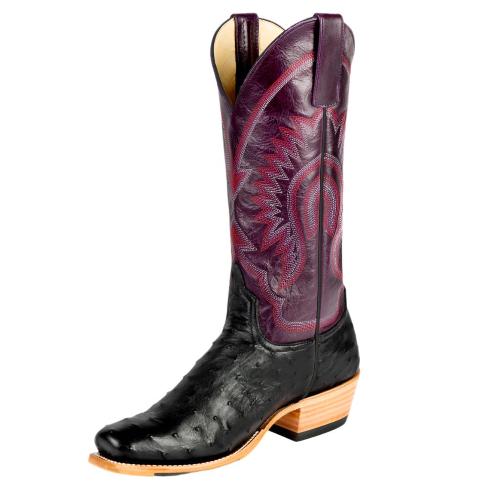 Macie Bean Black Full Quill Ostrich Boot WOMEN - Footwear - Boots - Exotic Boots Macie Bean   