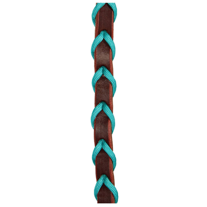 Professional's Choice Pony 1/2" Laced Pony Reins Tack - Reins Professional's Choice Turquoise