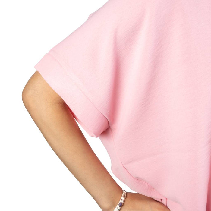 Bubble Pink V Neck Top WOMEN - Clothing - Tops - Short Sleeved Urban Daizy