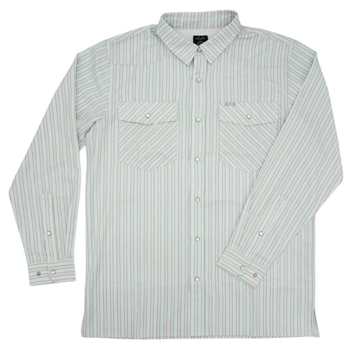 San Jac Boy's Neapolitan Stripe Performance Pearl Snap Shirt