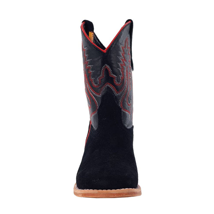 R. Watson Youth Black Roughout Square Toe Boot KIDS - Footwear - Boots R Watson