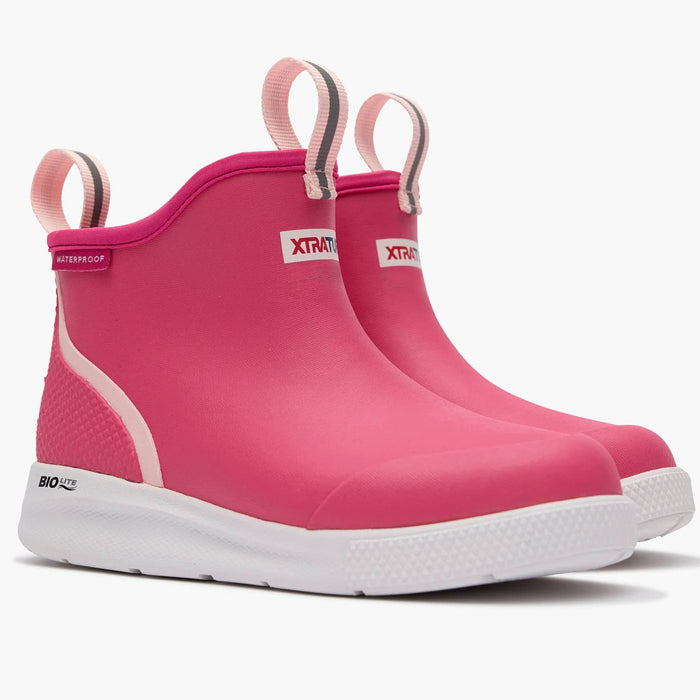 XTRATUF Kids Hot Pink Ankle Deck Sport Boot