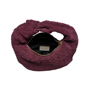 Autumn Woven Genuine Suede Leather Clutch WOMEN - Accessories - Handbags - Clutches & Pouches Moda Luxe