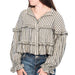 * Variegated Stripe Boho Top - FINAL SALE WOMEN - Clothing - Tops - Long Sleeved So Me