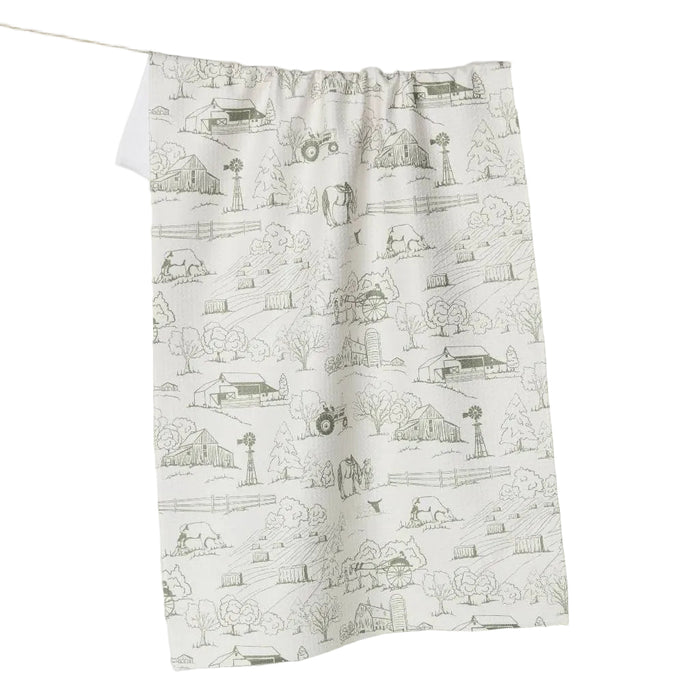 Geometry Farmyard Tea Towel HOME & GIFTS - Tabletop + Kitchen - Kitchen Decor Geometry