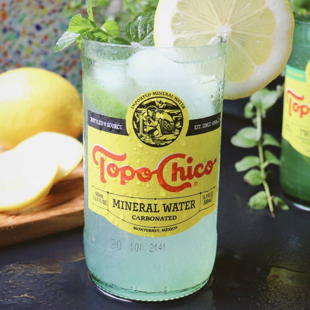 Topo Chico Drinking Glass HOME & GIFTS - Tabletop + Kitchen - Drinkware + Glassware Project Happiness Candle Co   