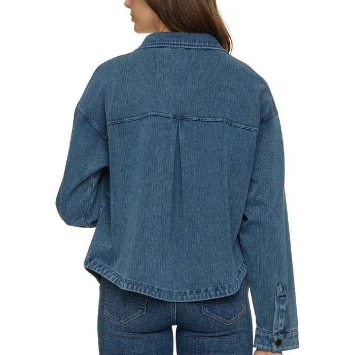 Flag & Anthem Women's Roslyn Stretch Denim Herringbone Shirt Jacket