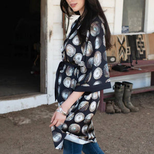 Fringe Scarves "Big Concho" Kimono Robe WOMEN - Clothing - Tops Fringe Scarves   