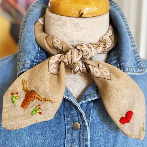 Cattle Call Bandana - Tan WOMEN - Accessories - Scarves & Wraps Pradera Purveyors of the West