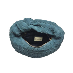 Autumn Woven Genuine Suede Leather Clutch WOMEN - Accessories - Handbags - Clutches & Pouches Moda Luxe