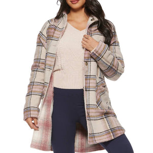 Flag & Anthem Women's Anetas Reversible Plaid Flannel Jacket WOMEN - Clothing - Outerwear - Jackets Flag And Anthem   