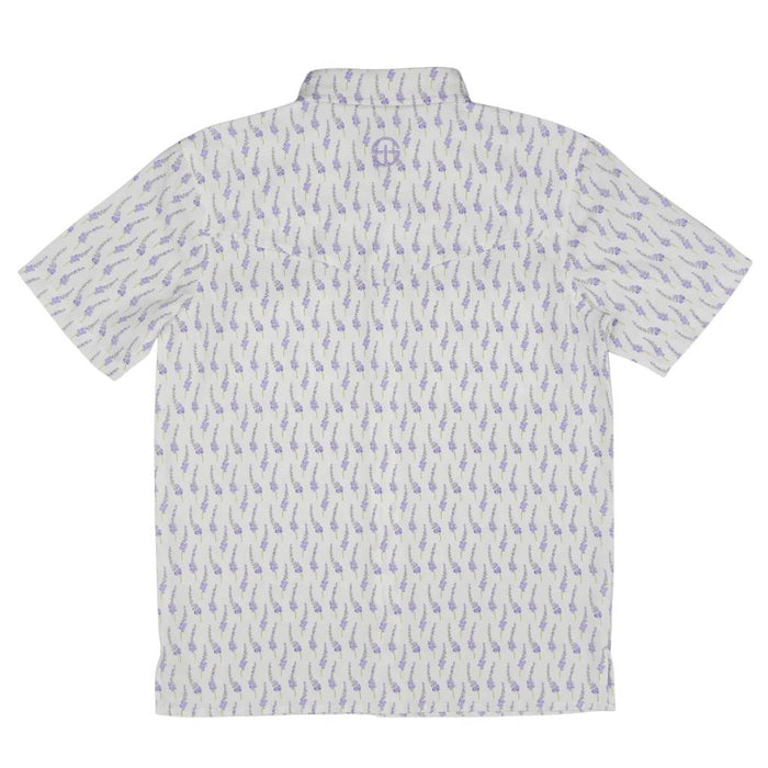 San Jac Boy's Lone Star Bloom Blue Bonnet Performance Snap Shirt