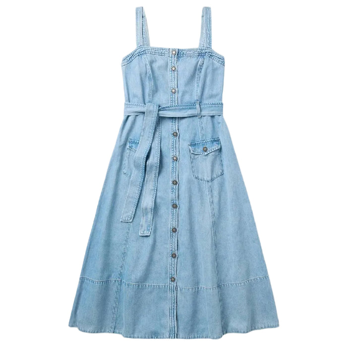 Stetson Women's Strap Belted A Line Denim Dress WOMEN - Clothing - Dresses Stetson