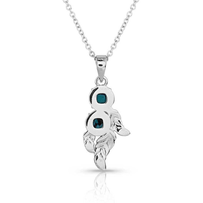 Montana Silversmiths Whispering Winds Feather Turquoise  Necklace WOMEN - Accessories - Jewelry - Necklaces Montana Silversmiths   