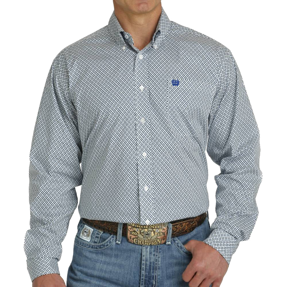 Cinch Men's Weave Print Shirt MEN - Clothing - Shirts - Long Sleeve Shirts Cinch   