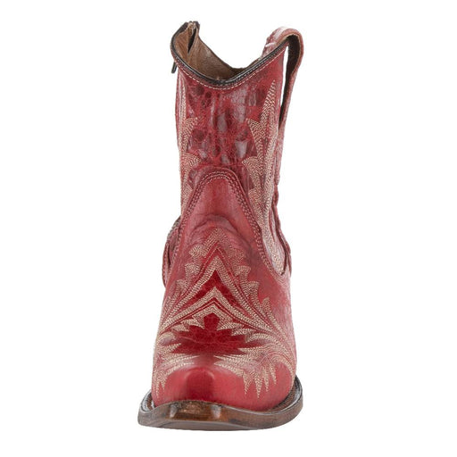 Circle G by Corral Red Embroidered Ankle Bootie WOMEN - Footwear - Boots - Booties Corral Boots   