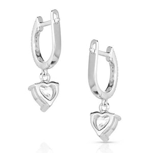 Montana Silversmiths Charmed by You Crystal Heart Earrings WOMEN - Accessories - Jewelry - Earrings Montana Silversmiths   