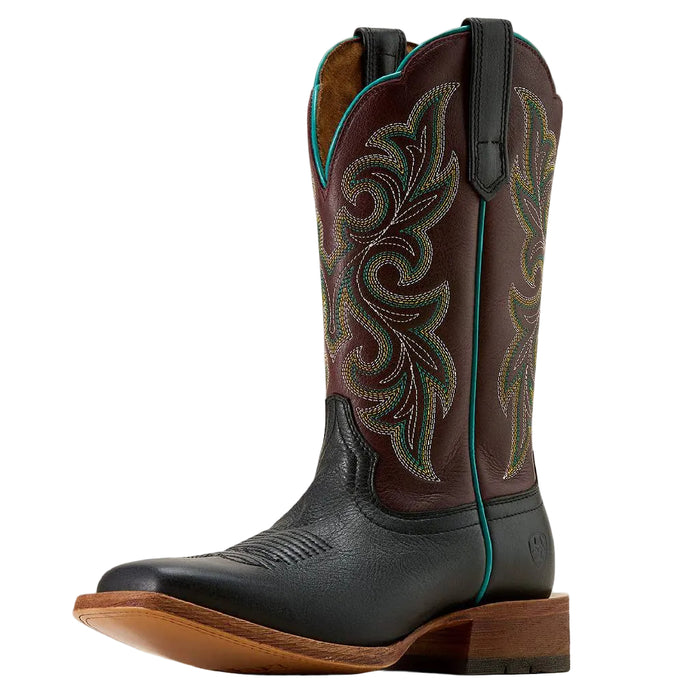 Ariat Women's Square Toe Country Lane Basic Black Western Boot