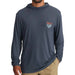 Free Fly Men's Blue Edge Storm Cloud Bamboo Lightweight Graphic Hoodie MEN - Clothing - Shirts - Long Sleeve Free Fly Apparel