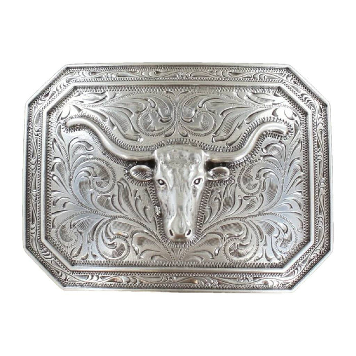 Ariat Rectangular Smooth Edge Longhorn Buckle