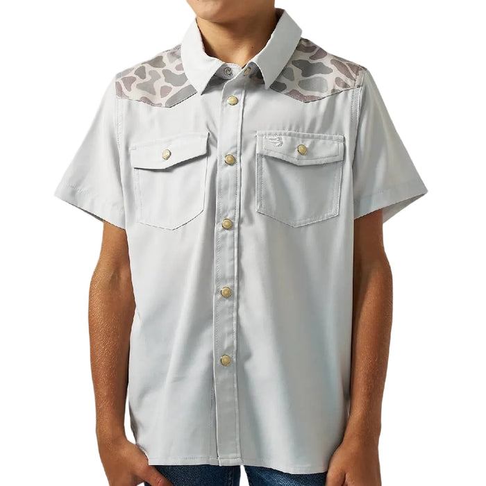 Burlebo Boy's Performance Bird Season Western Shirt