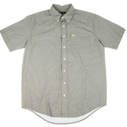 Cinch Men's Arenaflex Geo Grey Button Down Shirt MEN - Clothing - Shirts - Short Sleeve Cinch