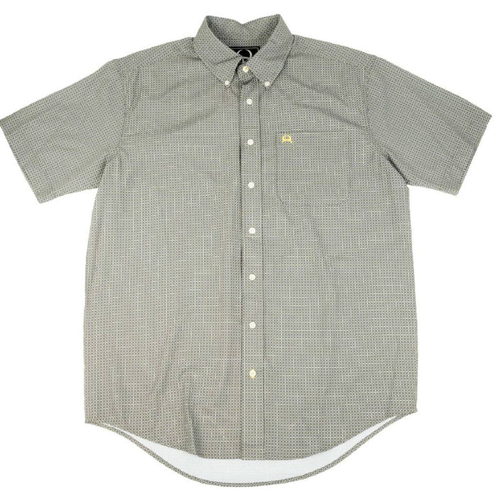 Cinch Men's Arenaflex Geo Grey Button Down Shirt MEN - Clothing - Shirts - Short Sleeve Cinch