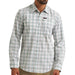 Wrangler Men's All Terrain Gear Hike to Fish White Check Shirt MEN - Clothing - Shirts - Long Sleeve Wrangler