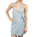 Louise Light Blue Wrap Mini Dress WOMEN - Clothing - Dresses Rhythm