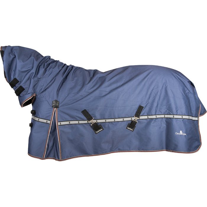Classic Equine 5K Cross Trainer Hooded Winter Blanket Equine - Blankets & Sheets Classic Equine Dusty Blue XS