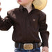 Cinch Toddler Boy's Solid Brown Button Down Shirt KIDS - Baby - Baby Boy Clothing Cinch
