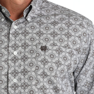 Cinch Men's Geo Print Shirt MEN - Clothing - Shirts - Long Sleeve Shirts Cinch   