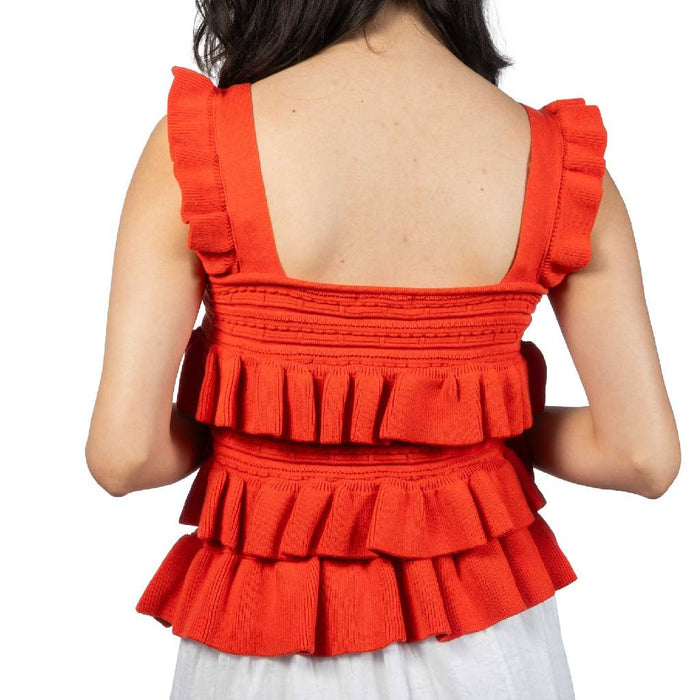 Camellia Ruffled Sleeveless Top WOMEN - Clothing - Tops - Sleeveless Camellia