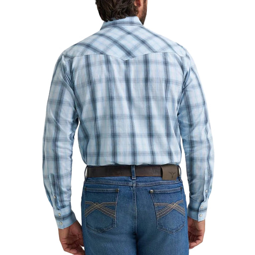 Wrangler Men's 20X Competition Blue Plaid Snap Shirt MEN - Clothing - Shirts - Short Sleeve Wrangler