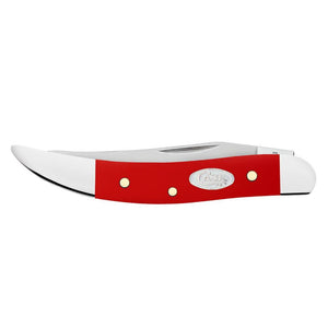 Case Small Texas Toothpick - Smooth Red Synthetic Knives - Knives W.R. Case   