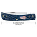 Case Rough Navy Blue Synthetic Sod Buster Jr W/Flag Shield Knives W.R. Case