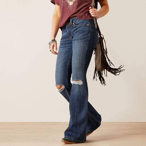 Ariat Women's R.E.A.L. Perfect Rise Zoe Flare Jean WOMEN - Clothing - Jeans Ariat Clothing   