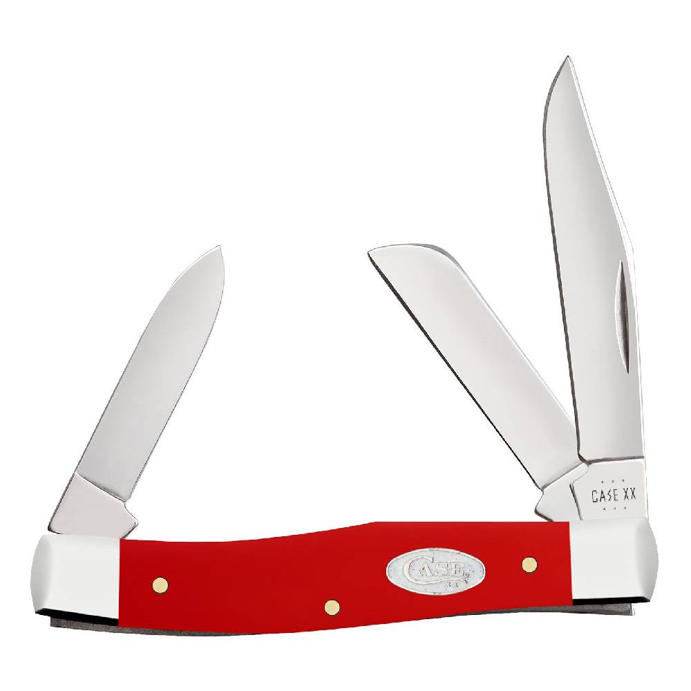 Case Medium Stockman - Smooth Red Synthetic Knives - Knives W.R. Case   