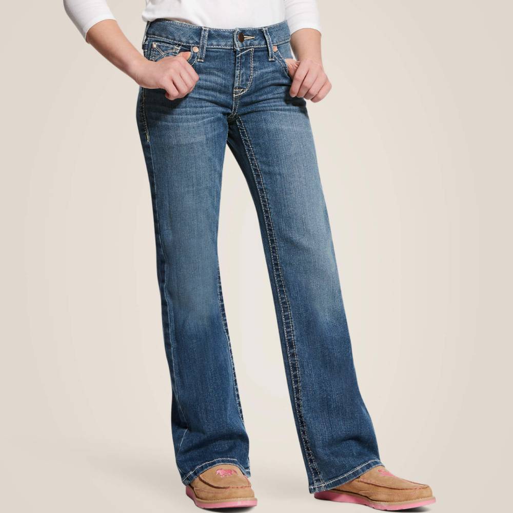 Ariat Girl's Whipstitch Bootcut Jeans - Teskeys