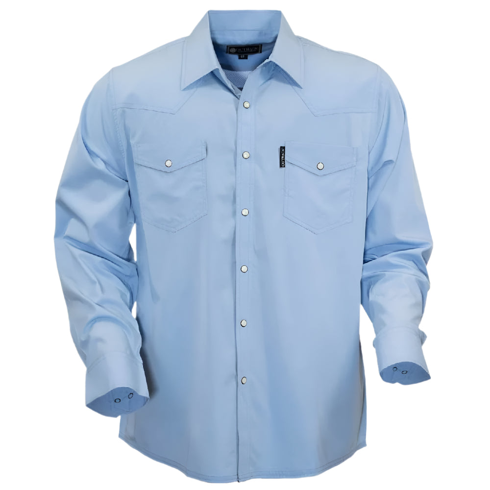 Outback Trading Men's Moab Pearl Snap Western Shirt MEN - Clothing - Shirts - Long Sleeve Outback Trading Co