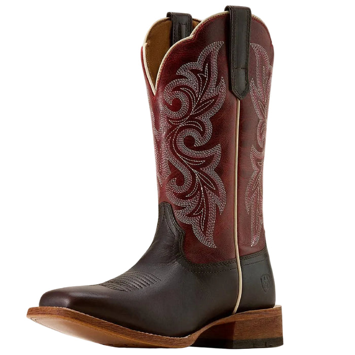 Ariat Women's Square Toe Country Lane Chocolate Western Boot