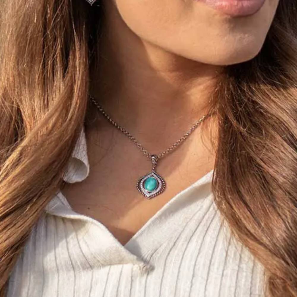 Montana silversmith turquoise necklace clearance