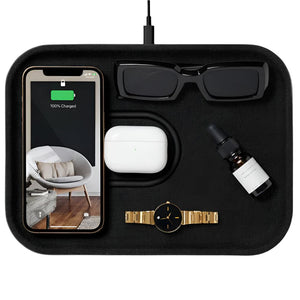 Courant Mag:3 Essential Linen Dual Device Charging Tray ACCESSORIES - Additional Accessories - Tech Accessories Courant