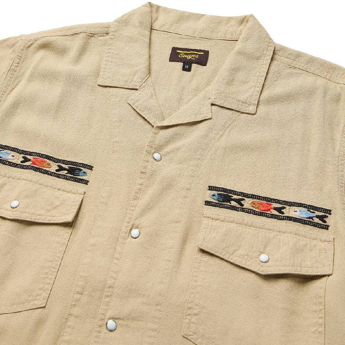 Seager Whippersnapper Embroidered Dry Hay Pearl Snap Shirt
