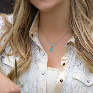 Montana Silversmiths Tranquil Waters Turquoise Necklace WOMEN - Accessories - Jewelry - Necklaces Montana Silversmiths   