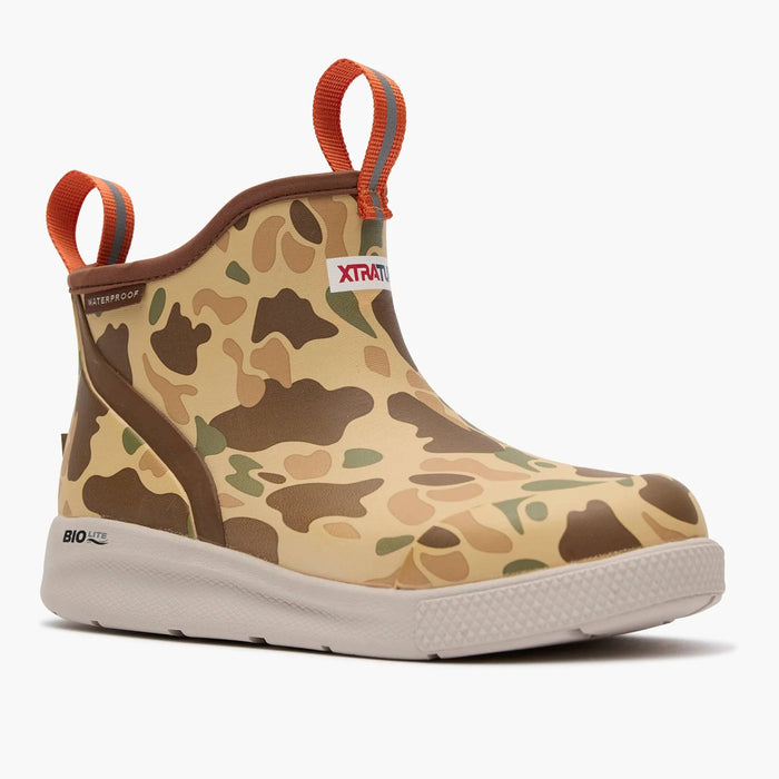 XTRATUF Kids Duck Camo Ankle Deck Sport Boot