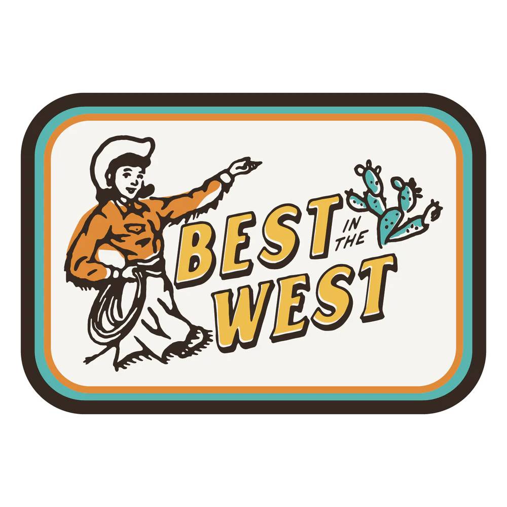 Sendero Provisions Best In The West Sticker ACCESSORIES - Additional Accessories Sendero Provisions Co   